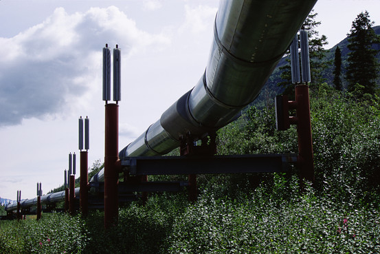 The Trans-Alaska Pipeline near Valdez, Alaska